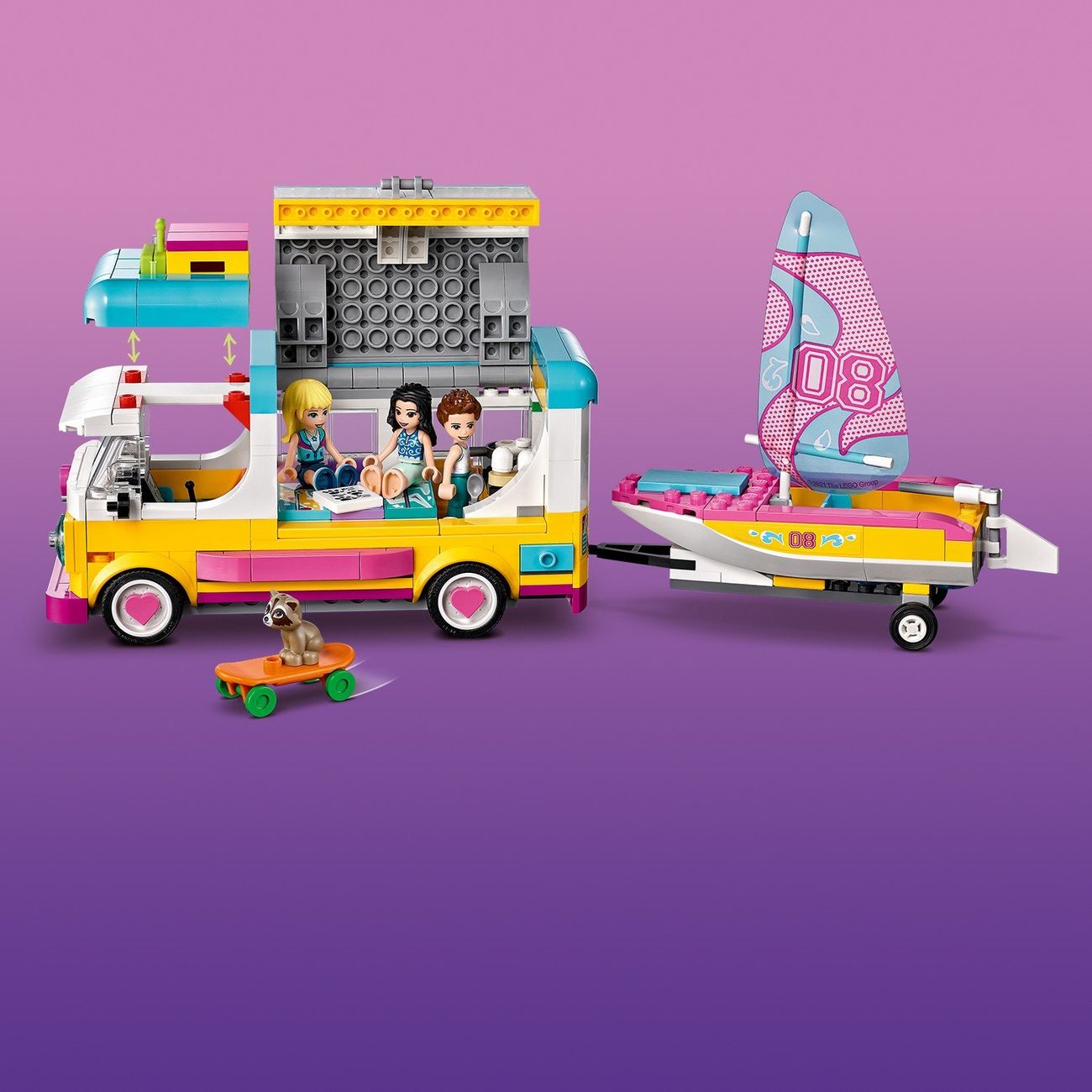 Купить Конструктор детский Lego FRIENDS Дом на колесах и парусная лодка  (41681) в каталоге интернет магазина М.Видео по выгодной цене с доставкой,  отзывы, фотографии - Москва