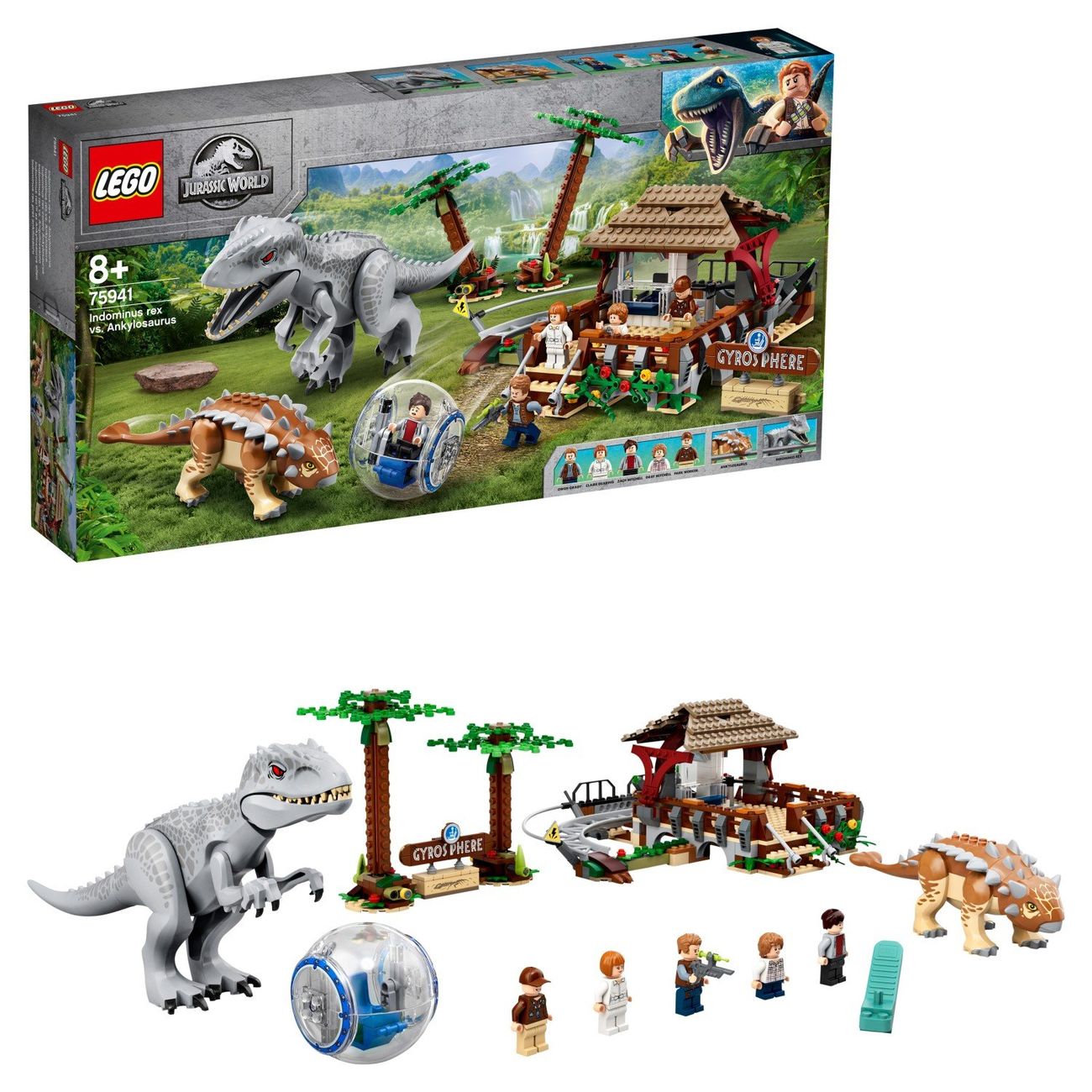 Купить Конструктор детский Lego JURASSIC WORLD Индоминус VS анкилозавра  (75941) в каталоге интернет магазина М.Видео по выгодной цене с доставкой,  отзывы, фотографии - Москва