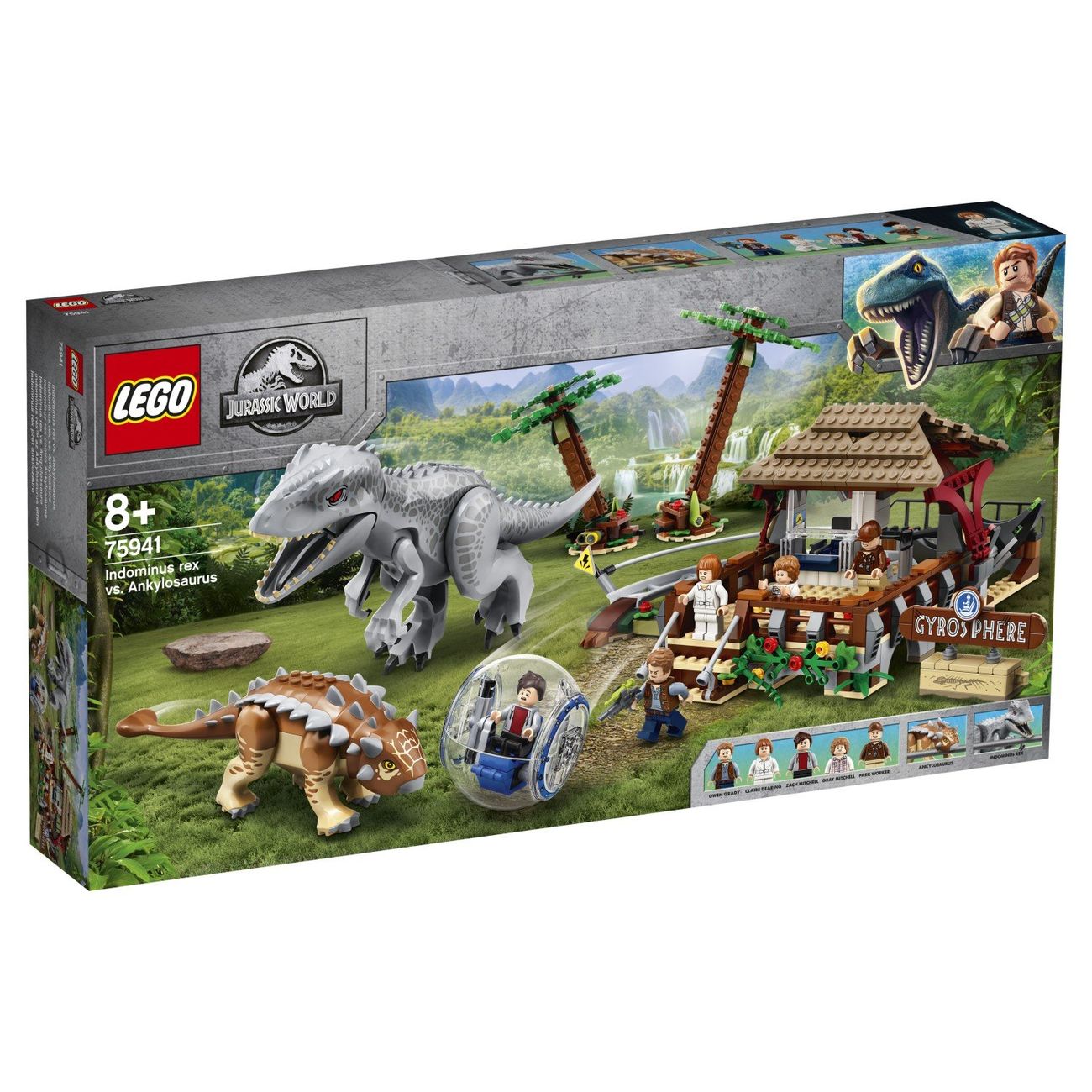 Купить Конструктор детский Lego JURASSIC WORLD Индоминус VS анкилозавра  (75941) в каталоге интернет магазина М.Видео по выгодной цене с доставкой,  отзывы, фотографии - Москва