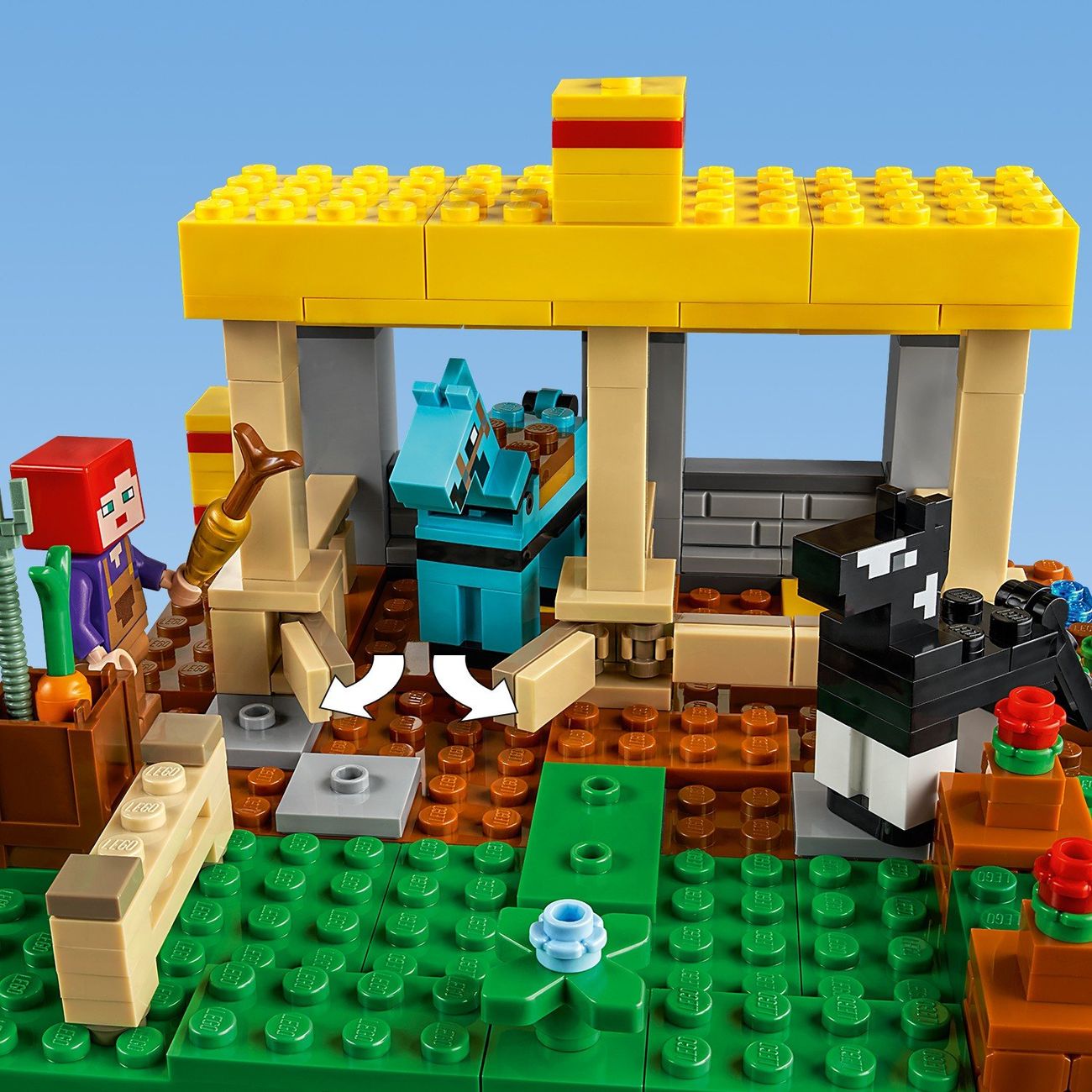 Купить Конструктор детский Lego Minecraft Конюшня (21171) в каталоге  интернет магазина М.Видео по выгодной цене с доставкой, отзывы, фотографии  - Москва