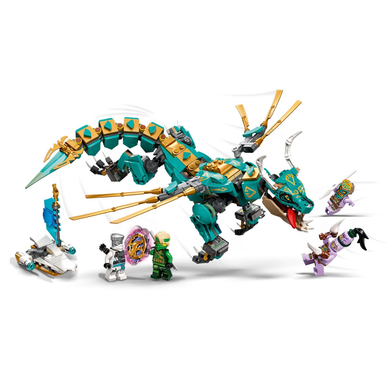 Купить Конструктор детский Lego Ninjago Дракон из джунглей (71746) в  каталоге интернет магазина М.Видео по выгодной цене с доставкой, отзывы,  фотографии - Москва