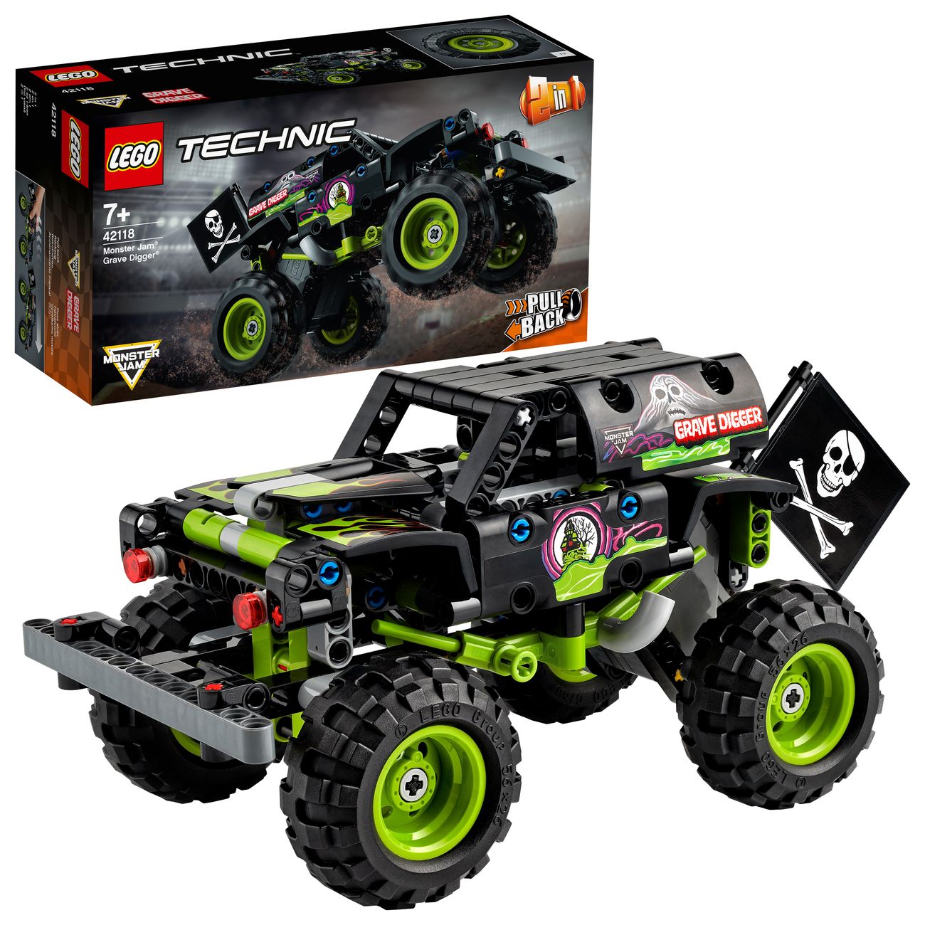 Купить Конструктор детский Lego TECHNIC Monster Jam Grave Digger (42118) в  каталоге интернет магазина М.Видео по выгодной цене с доставкой, отзывы,  фотографии - Москва