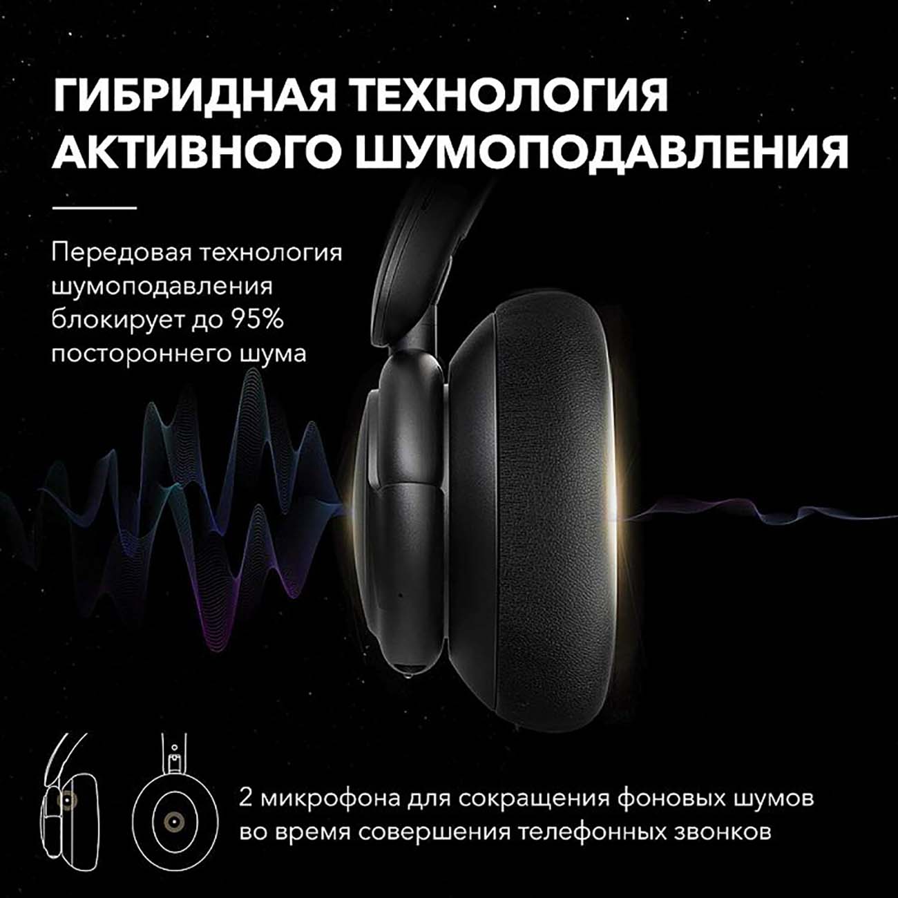 Наушники полноразмерные Bluetooth Soundcore Life Tune Gray (A3029GA1)