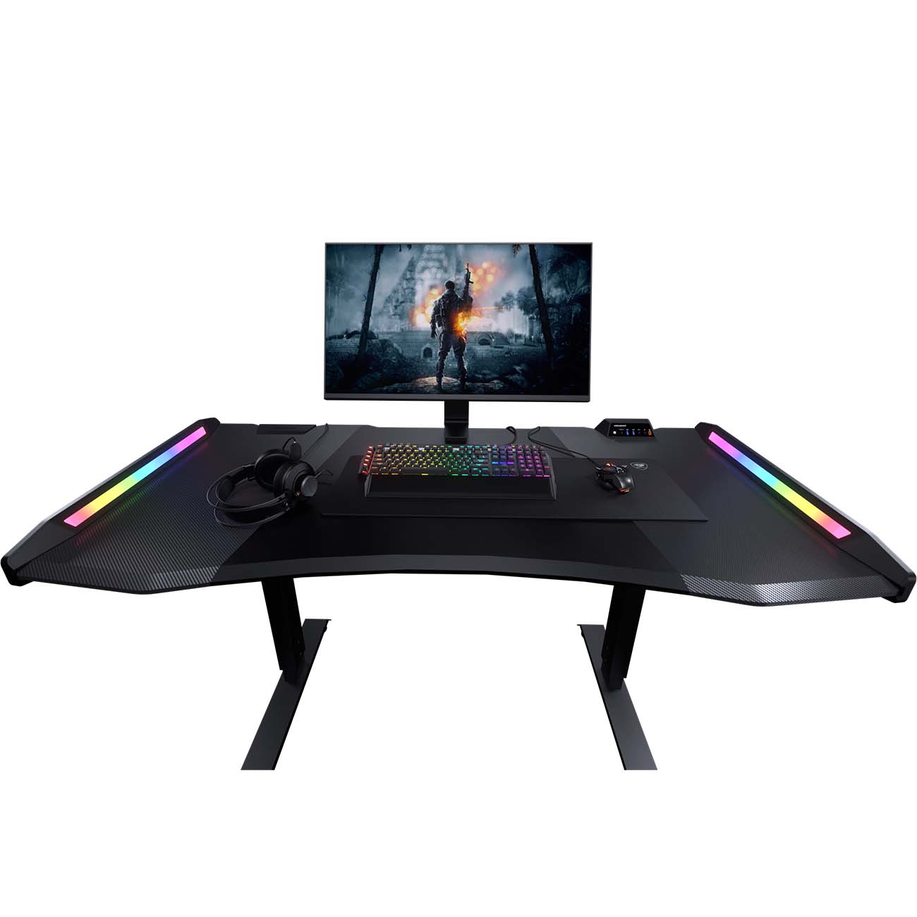 Купить Стол компьютерный игровой Cougar MARS PRO 150 (3M1502WB.BF01) в  каталоге интернет магазина М.Видео по выгодной цене с доставкой, отзывы,  фотографии - Москва