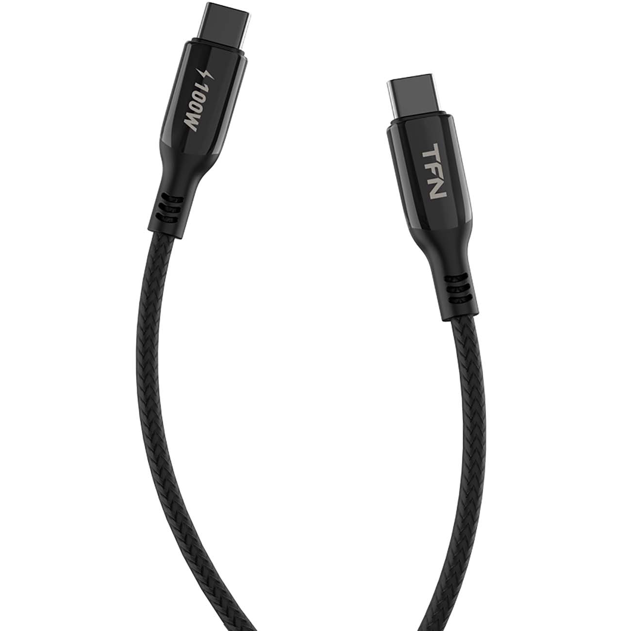 Купить Кабель USB Type-C TFN 100W 2.0M Blaze Black (TFN-C-BLZ-CC2M-BK) в  каталоге интернет магазина М.Видео по выгодной цене с доставкой, отзывы,  фотографии - Москва