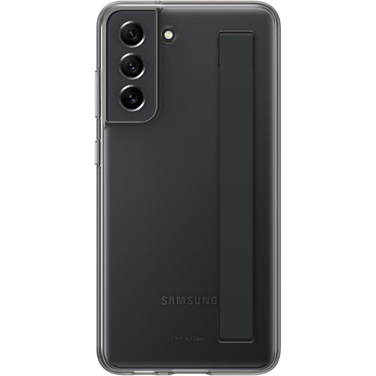 Чехол Samsung Slim Strap Cover S21 FE темно-серый (EF-XG990)