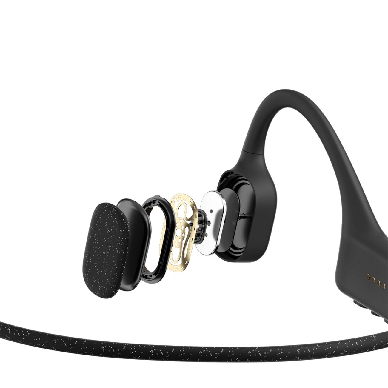 Купить Наушники с костной проводимостью звука SHOKZ OpenSwim Black (S700BK)  в каталоге интернет магазина М.Видео по выгодной цене с доставкой, отзывы,  фотографии - Москва