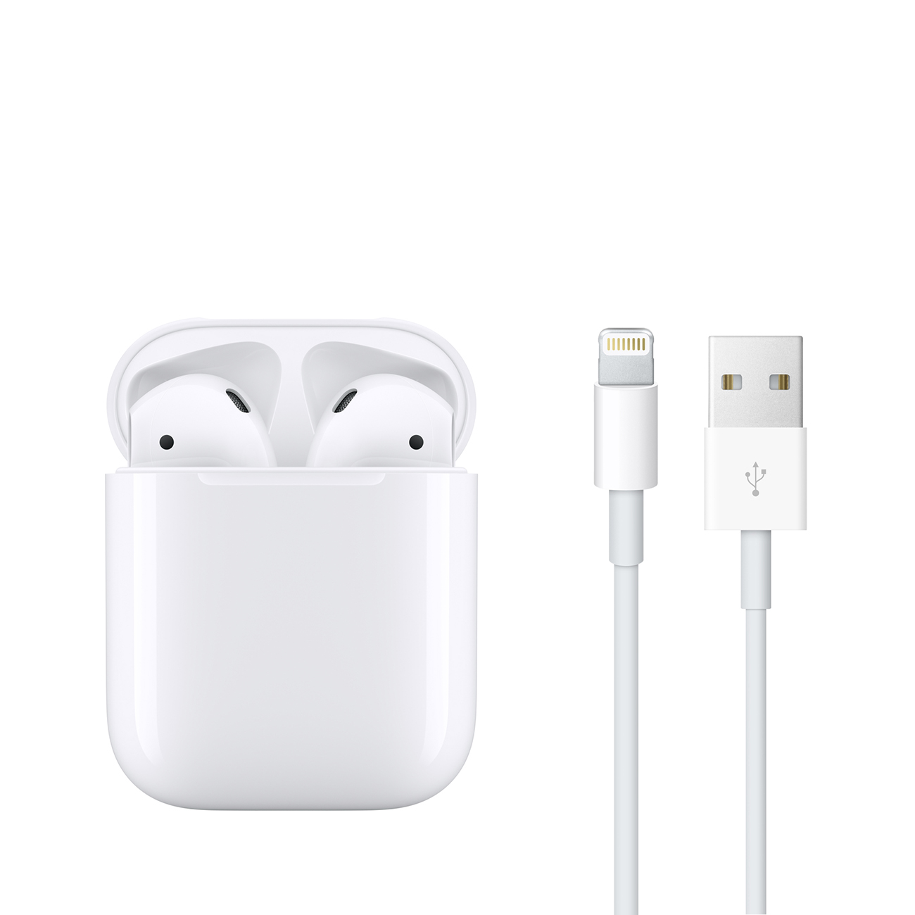 Airpods with charging case white sale