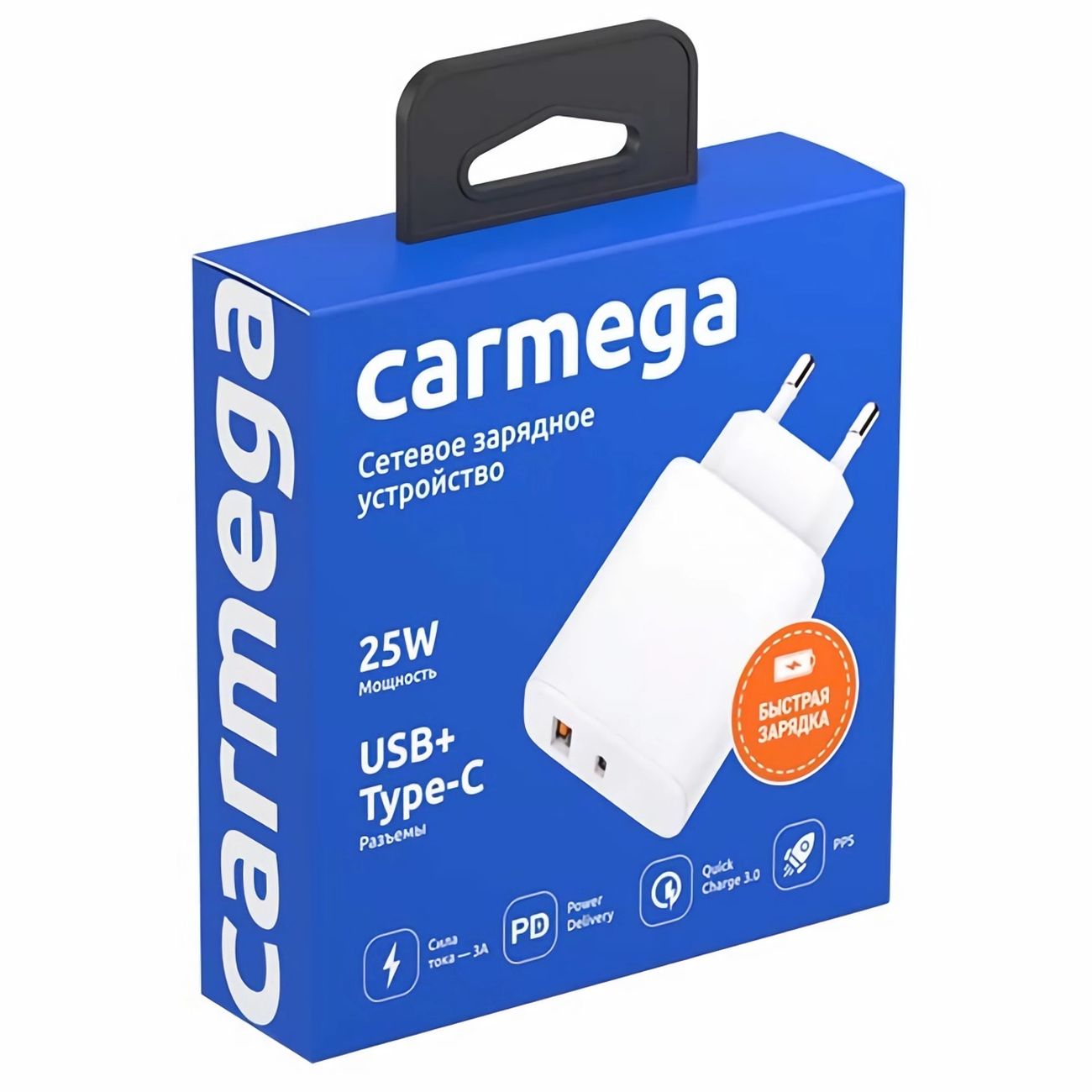 Купить Сетевое зарядное устройство Carmega A+C 25W White (CAR-WC106) в  каталоге интернет магазина М.Видео по выгодной цене с доставкой, отзывы,  фотографии - Москва