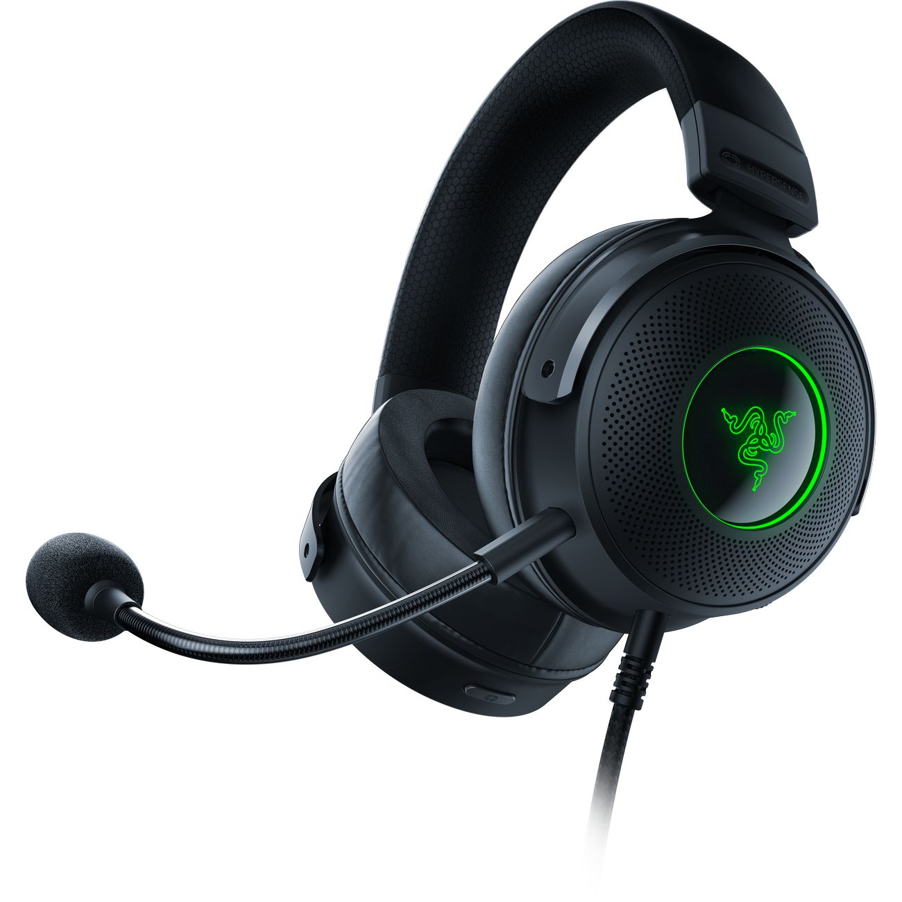 Купить Игровые наушники Razer Kraken V3 HyperSense (RZ04-03770100-R3M1) в  каталоге интернет магазина М.Видео по выгодной цене с доставкой, отзывы,  фотографии - Москва