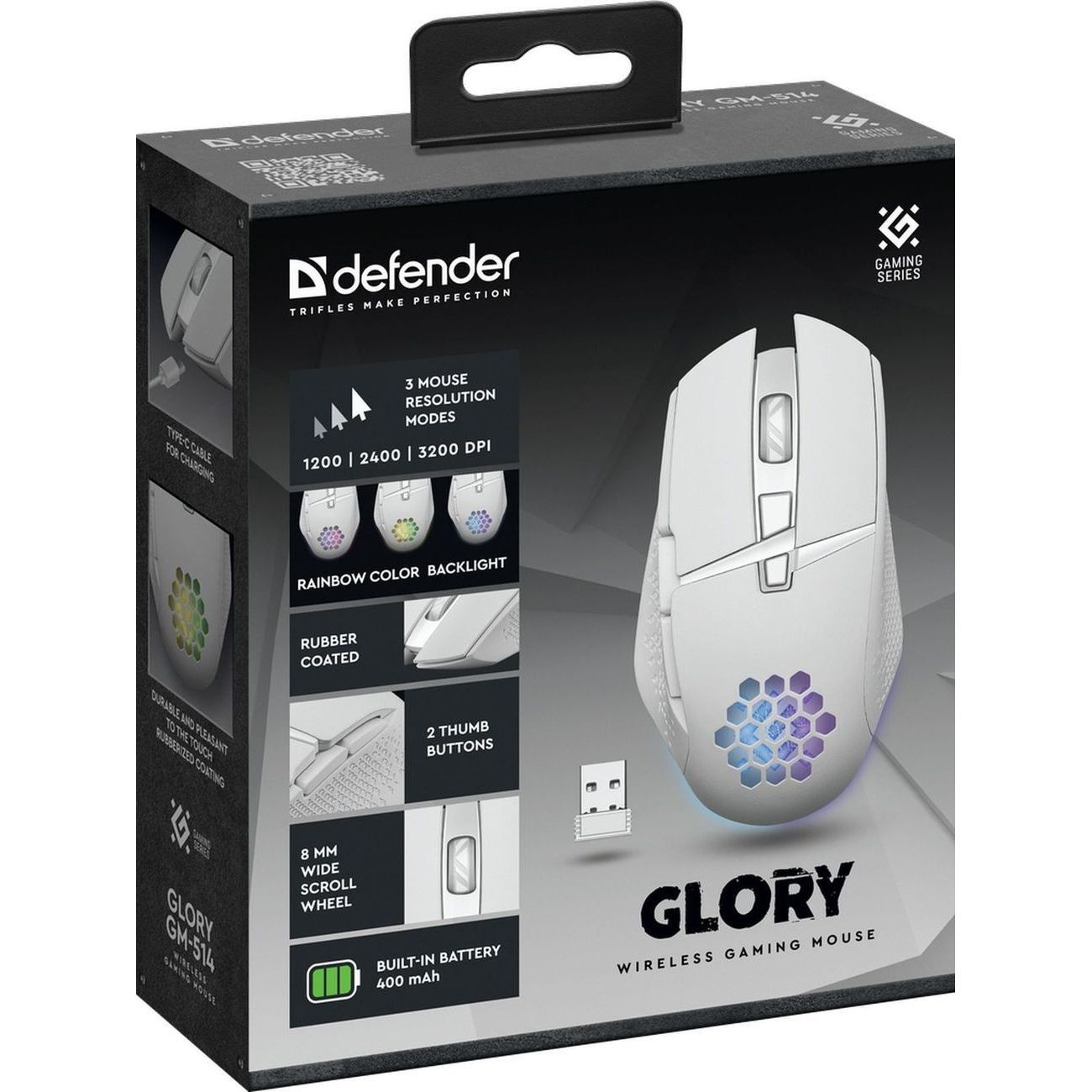 Игровая мышь Defender Glory GM-514 Wh