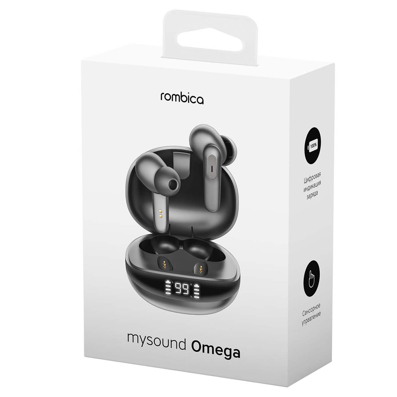 Наушники True Wireless Rombica mySound Omega Black (BH-T023)