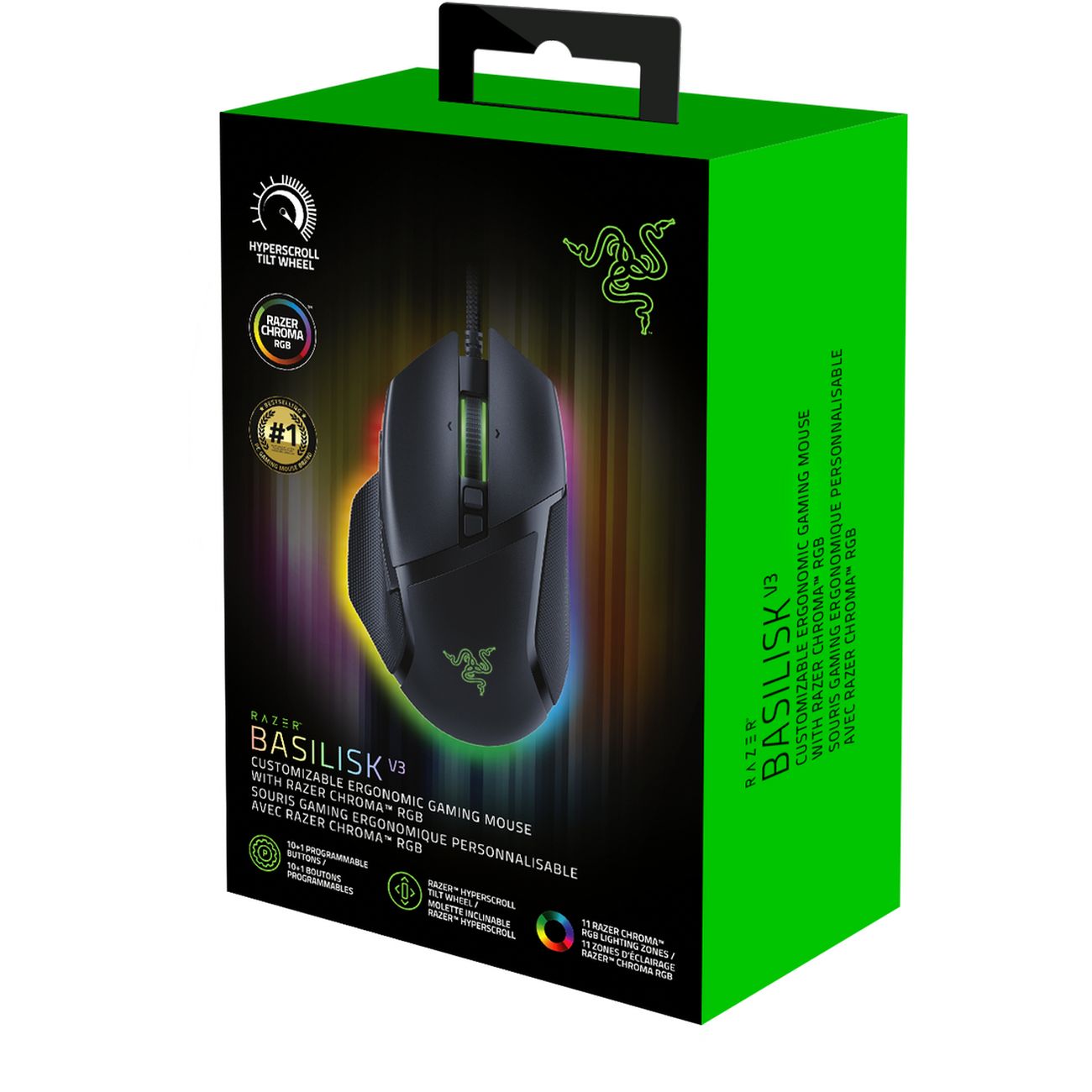 Купить Игровая мышь Razer Basilisk V3 (RZ01-04000100-R3M1) в каталоге  интернет магазина М.Видео по выгодной цене с доставкой, отзывы, фотографии  - Москва