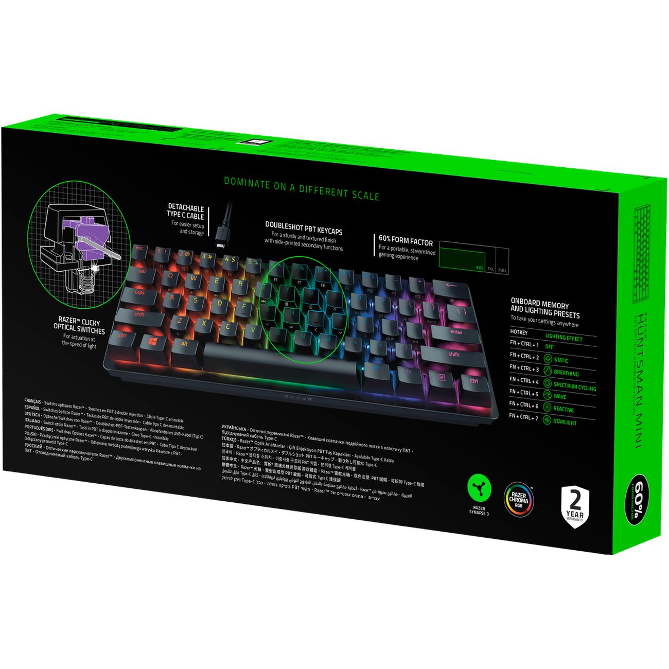 Купить Игровая клавиатура Razer Huntsman Mini (RZ03-03391500-R3R1) в  каталоге интернет магазина М.Видео по выгодной цене с доставкой, отзывы,  фотографии - Москва