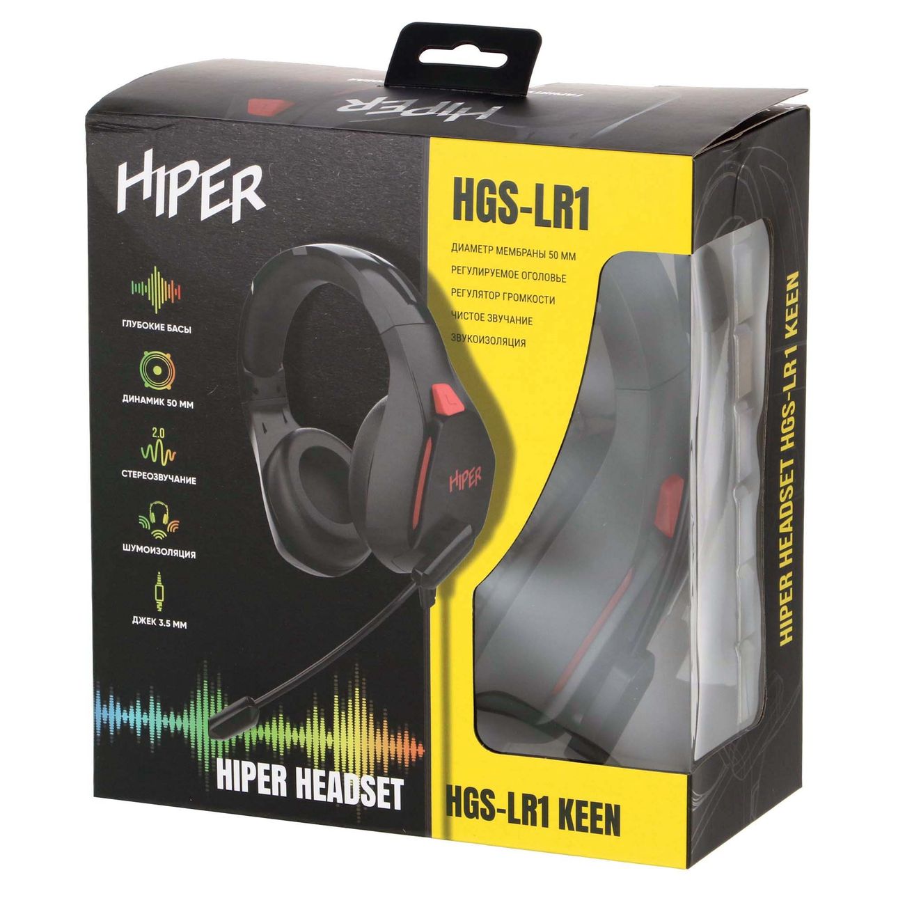 Купить Игровые наушники HIPER Keen Black (HGS-LR1) в каталоге интернет  магазина М.Видео по выгодной цене с доставкой, отзывы, фотографии - Москва