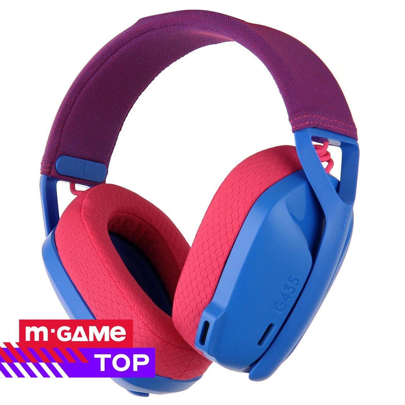 Игровые наушники Logitech G435 Lightspeed Blue and Raspberry