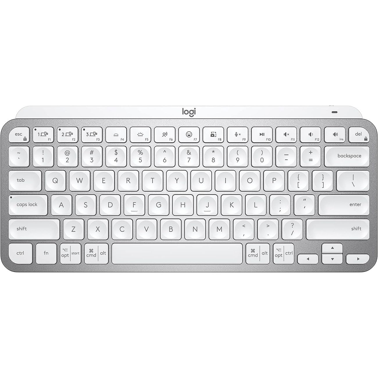 Купить Клавиатура беспроводная Logitech MX Keys Mini Pale Grey (русская  раскладка) в каталоге интернет магазина М.Видео по выгодной цене с  доставкой, отзывы, фотографии - Москва