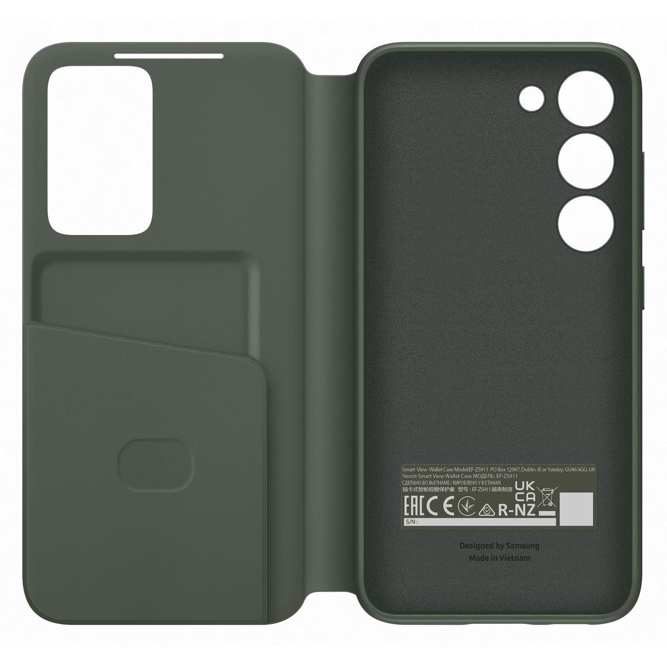 Чехол Samsung Smart View Wallet Case для Galaxy S23 Khaki