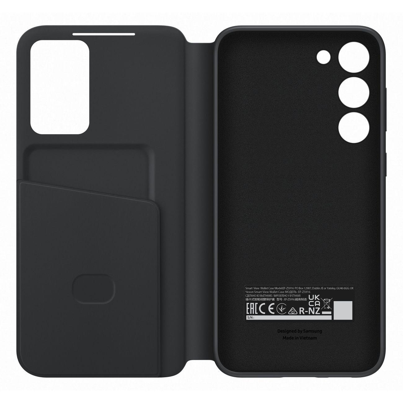 Чехол Samsung Smart View Wallet Case для Galaxy S23+ Black