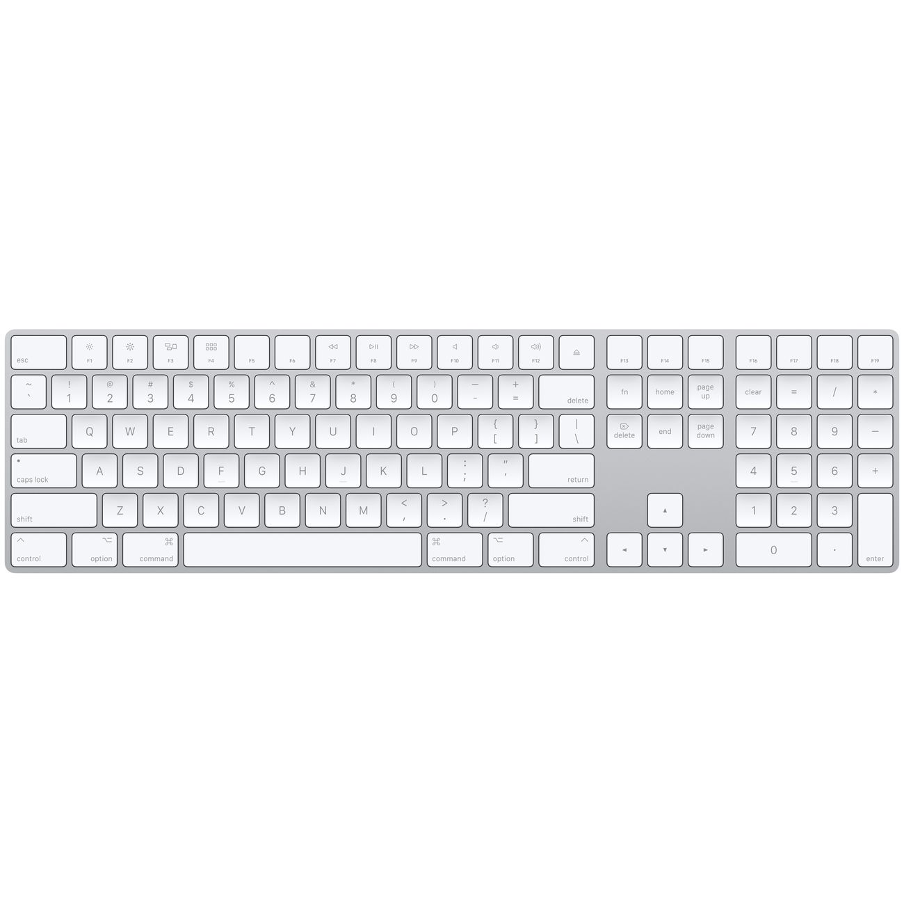 Купить Клавиатура беспроводная Apple Magic Keyboard with Numeric Keypad  (MQ052) в каталоге интернет магазина М.Видео по выгодной цене с доставкой,  отзывы, фотографии - Москва