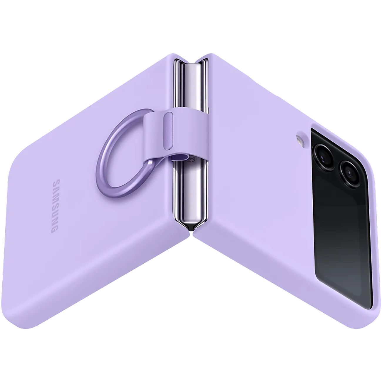 Купить Чехол Samsung Silicone Cover with Ring Z Flip 4 (F721) Violet в  каталоге интернет магазина М.Видео по выгодной цене с доставкой, отзывы,  фотографии - Москва