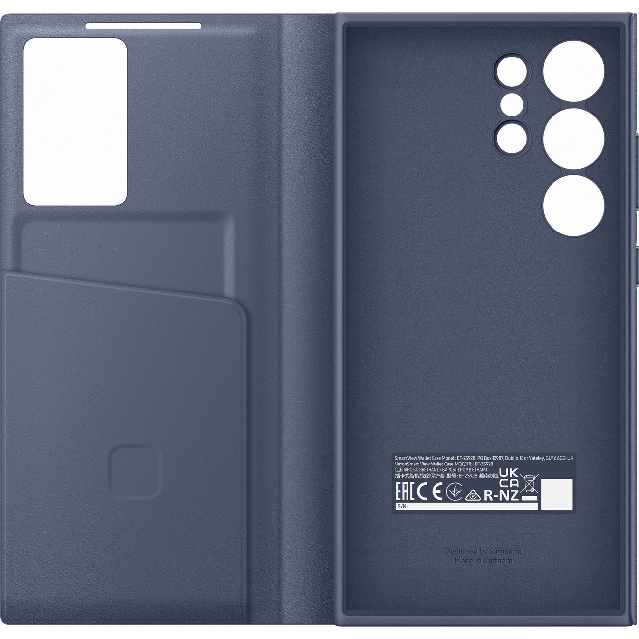 Чехол Samsung Smart View Wallet Case S24 Ultra Violet