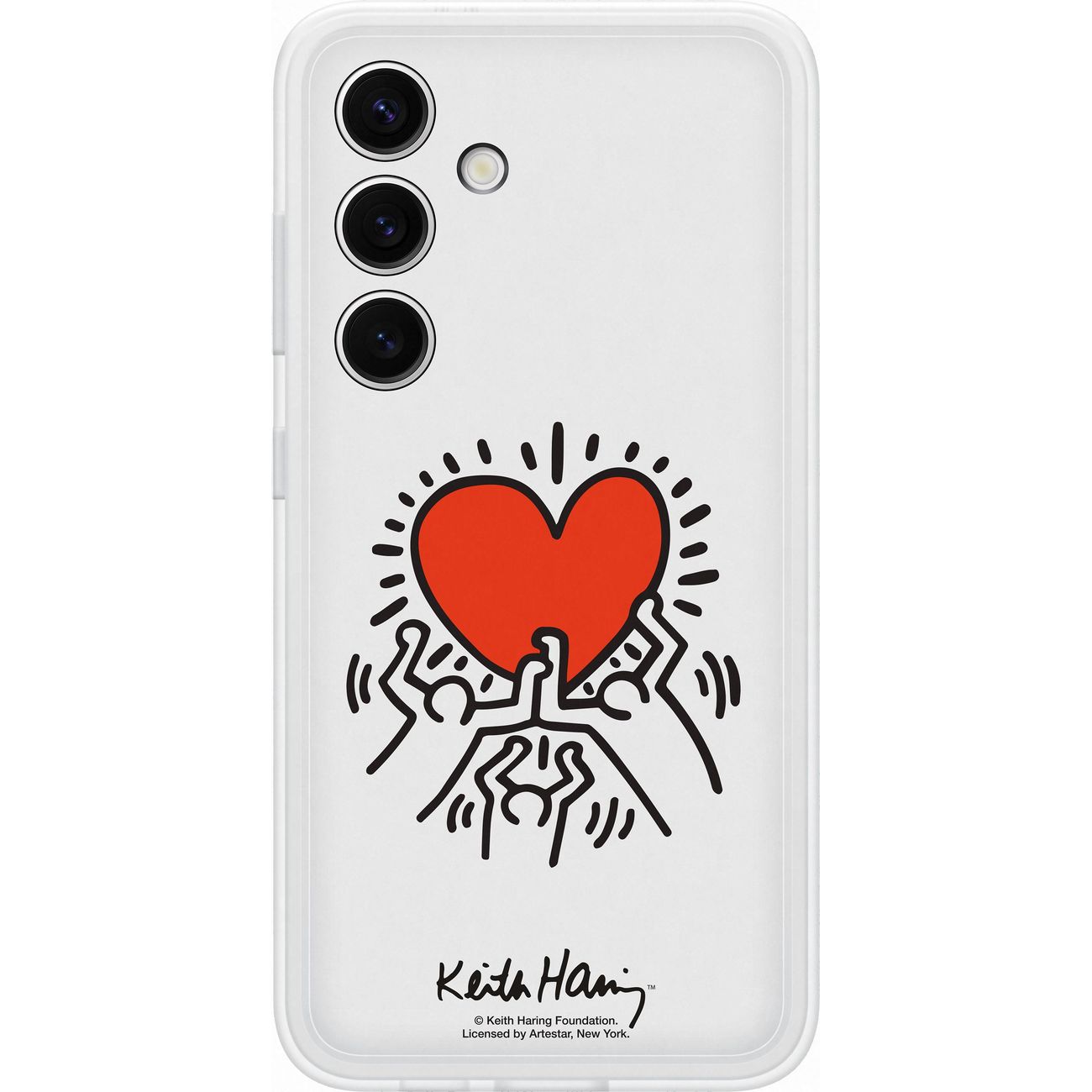 Изображение товара Чехол-накладка Samsung Flipsuit Case S24 белый (принт Keith Haring)
