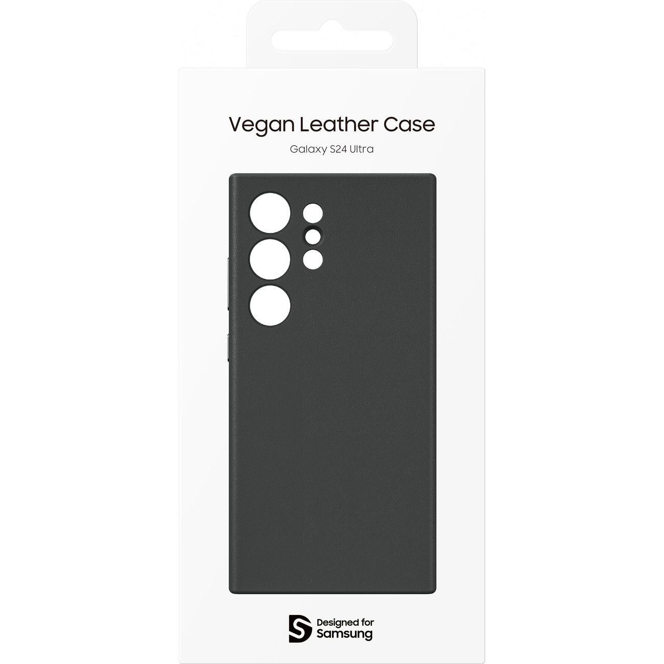 Чехол-накладка Samsung Vegan Leather Case S24 Ultra Black