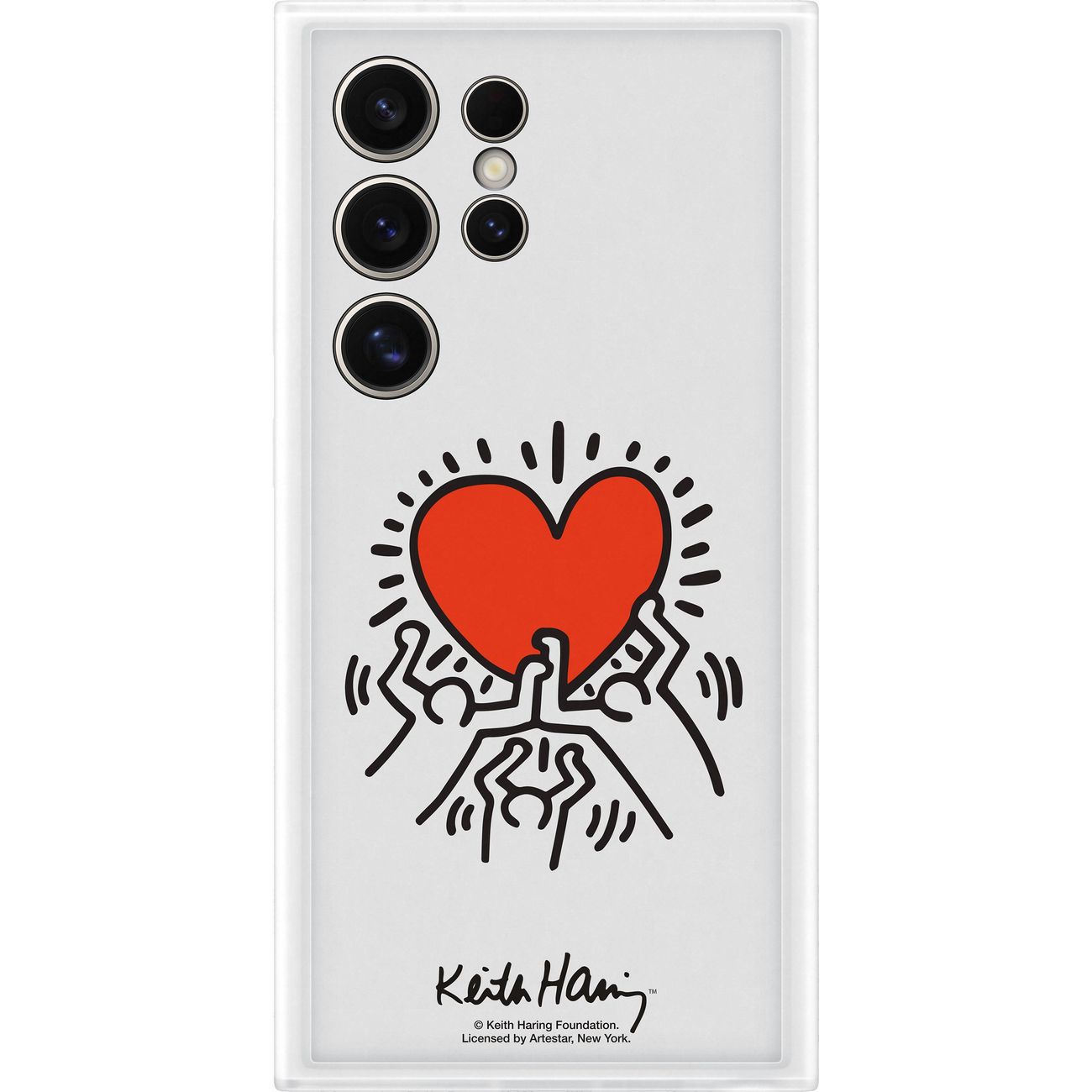 Изображение товара Чехол-накладка Samsung Flipsuit Case S24 Ultra белый (принт Keith Haring