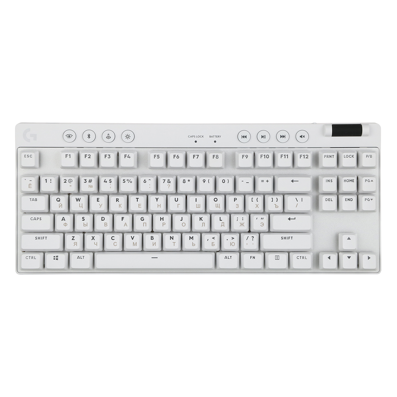 Купить Игровая клавиатура Logitech G PRO X TKL White (русская раскладка) в  каталоге интернет магазина М.Видео по выгодной цене с доставкой, отзывы,  фотографии - Москва