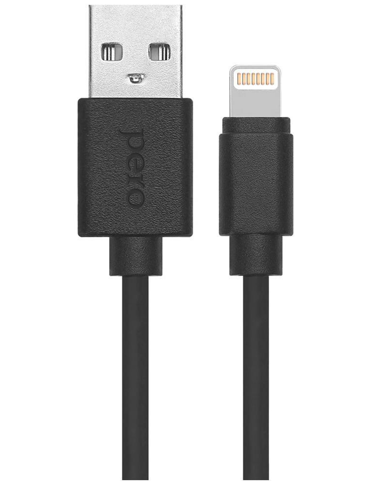 Изображение товара Качественный кабель Pero DC-03 Lightning USB A 2м черный для iPhone и iPad Изображение товара Качественный кабель Pero DC-03 Lightning USB A 2м черный для iPhone и iPad