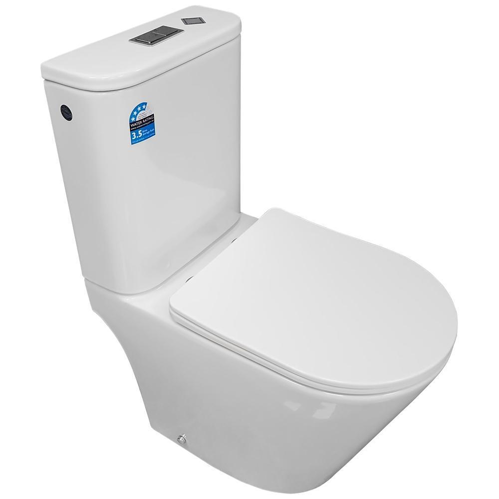 Изображение товара Унитаз-компакт Bloomix Lime 3.0 AD3055T/UF1 безободковый с системой смыва Торнадо Изображение товара Унитаз-компакт Bloomix Lime 3.0 AD3055T/UF1 безободковый с системой смыва Торнадо