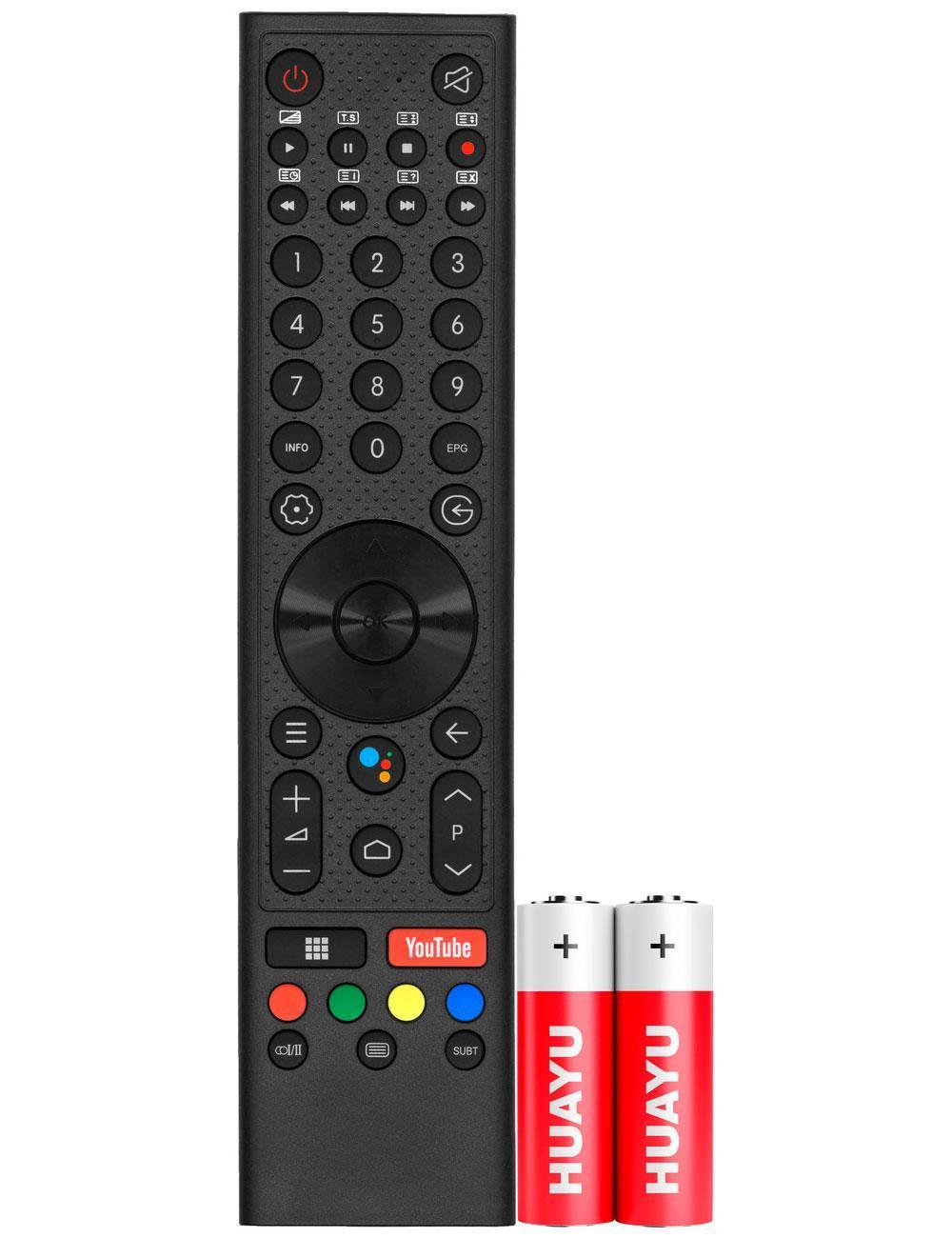 Изображение товара Пульт ДУ для ТВ, приставки ТВ, DVD-плеера Huayu JX-C005 CH-VER.2, с голосовой функцией, для телевизора Hyundai, Blaupunkt Изображение товара Пульт ДУ для ТВ, приставки ТВ, DVD-плеера Huayu JX-C005 CH-VER.2, с голосовой функцией, для телевизора Hyundai, Blaupunkt