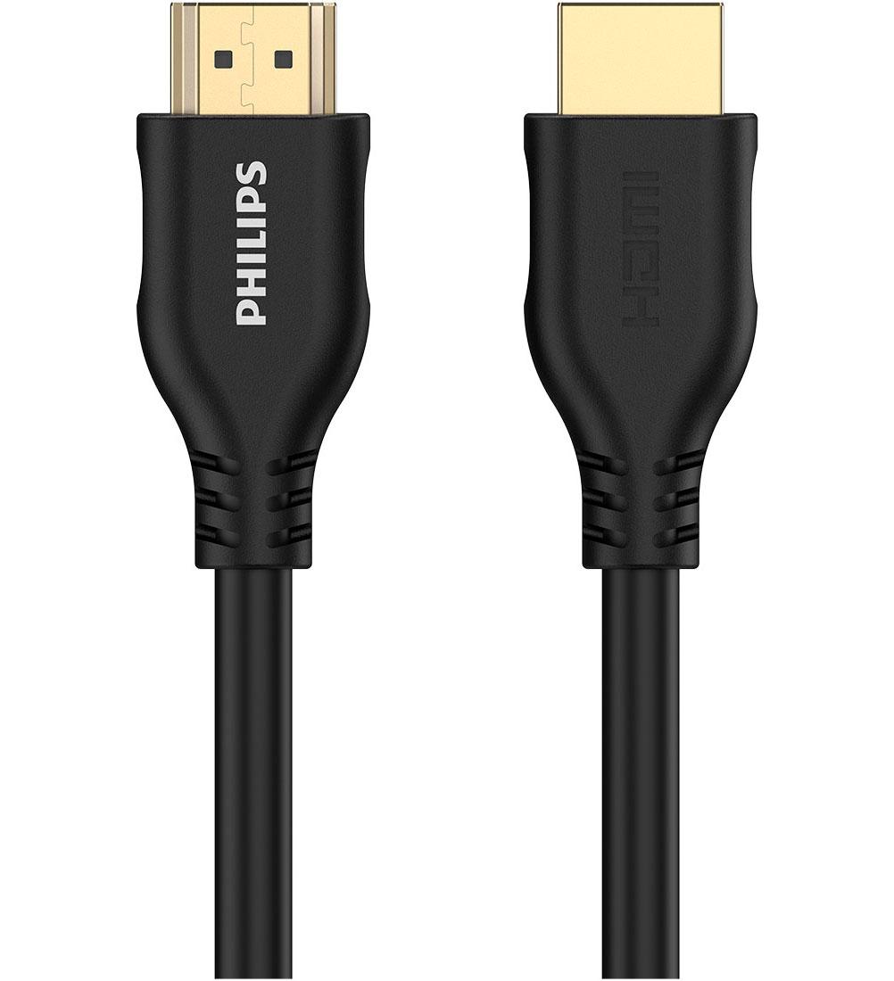 Изображение товара Кабель цифровой аудио-видео HDMI Philips 2.0 PVC, HDMI:4Kx2K@60Hz, 28AWG, OD 6.5mm, 5 м, Black