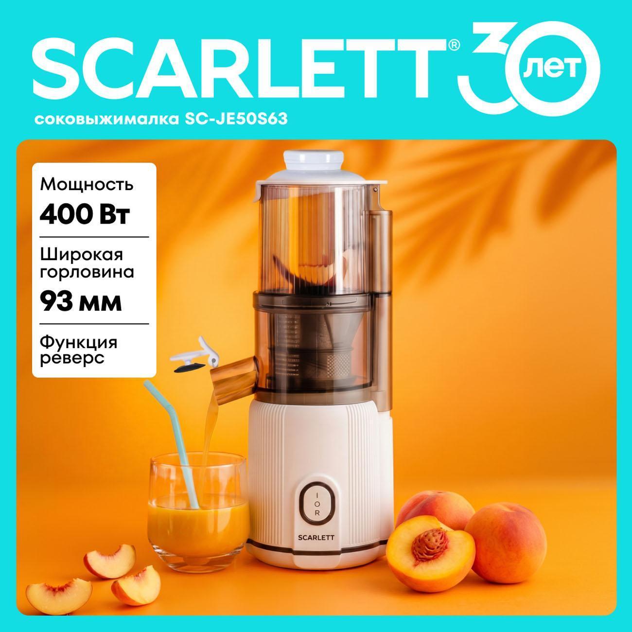 Изображение товара Соковыжималка шнековая Scarlett SC-JE50S63