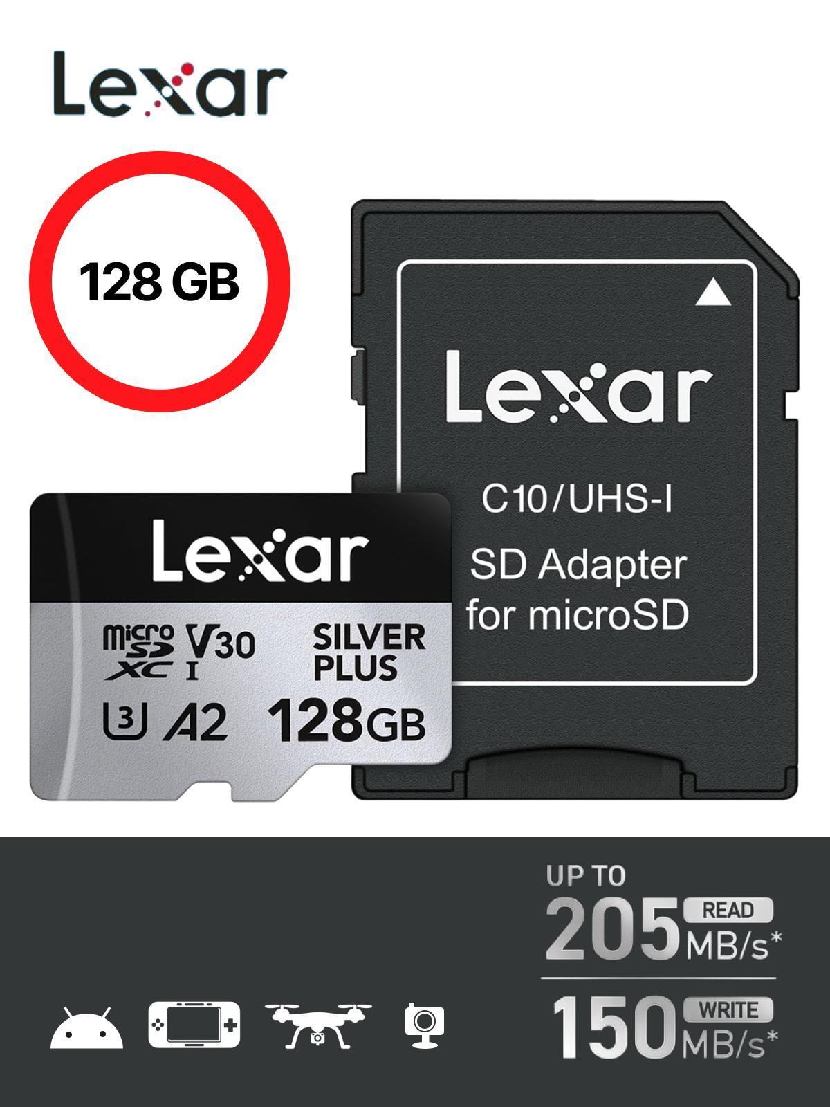 Изображение товара Карта памяти Lexar UHS-I U3 V30 A2 для 4K видео и игр Изображение товара Карта памяти Lexar UHS-I U3 V30 A2 для 4K видео и игр