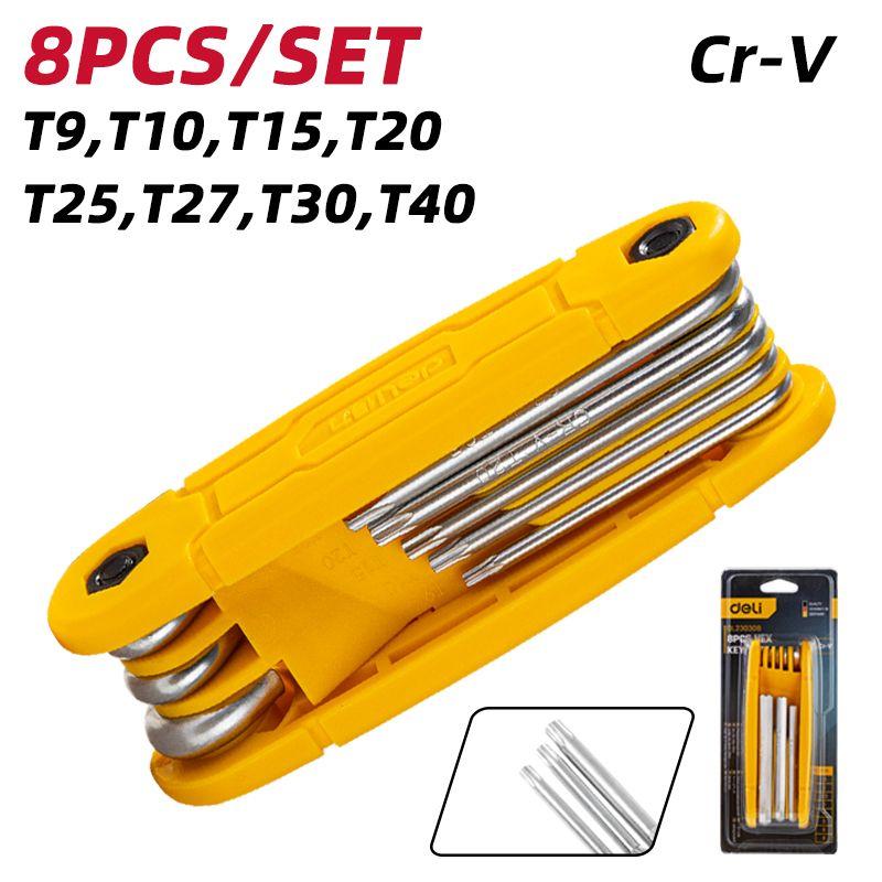 Изображение товара Набор ключей и головок Deli Tools DL234308 - универсальный и надежный Изображение товара Набор ключей и головок Deli Tools DL234308 - универсальный и надежный