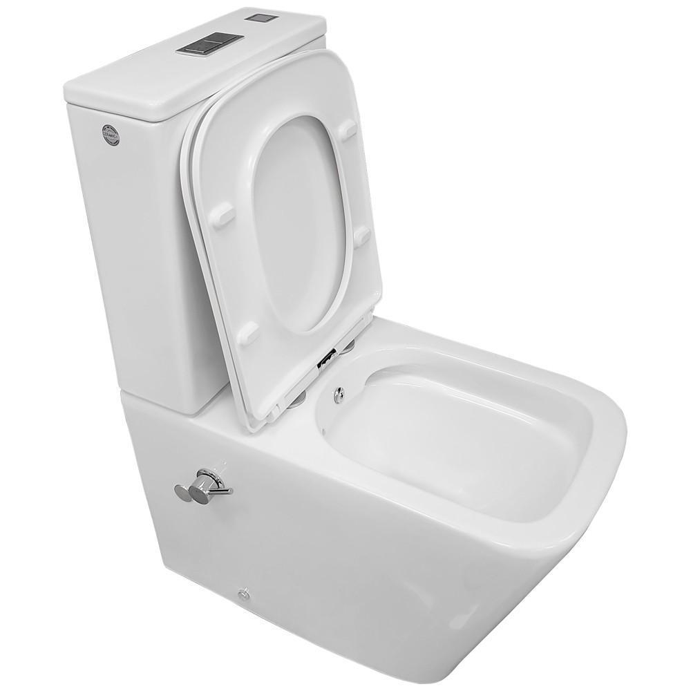 Изображение товара Унитаз Bloomix X-Cube AD3003RSB/UF1 Ceramic+ безободковый с функцией биде и смесителем Изображение товара Унитаз Bloomix X-Cube AD3003RSB/UF1 Ceramic+ безободковый с функцией биде и смесителем