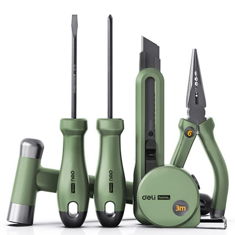 Изображение товара Набор ручного инструмента DELI Home Series Green HT0006L 6 предметов