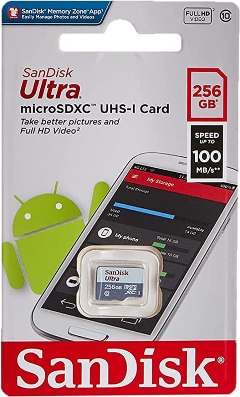 Изображение товара Карта памяти SanDisk Ultra microSDXC SDSQUNR-256G-GN3MN 256GB U1 C10 Изображение товара Карта памяти SanDisk Ultra microSDXC SDSQUNR-256G-GN3MN 256GB U1 C10