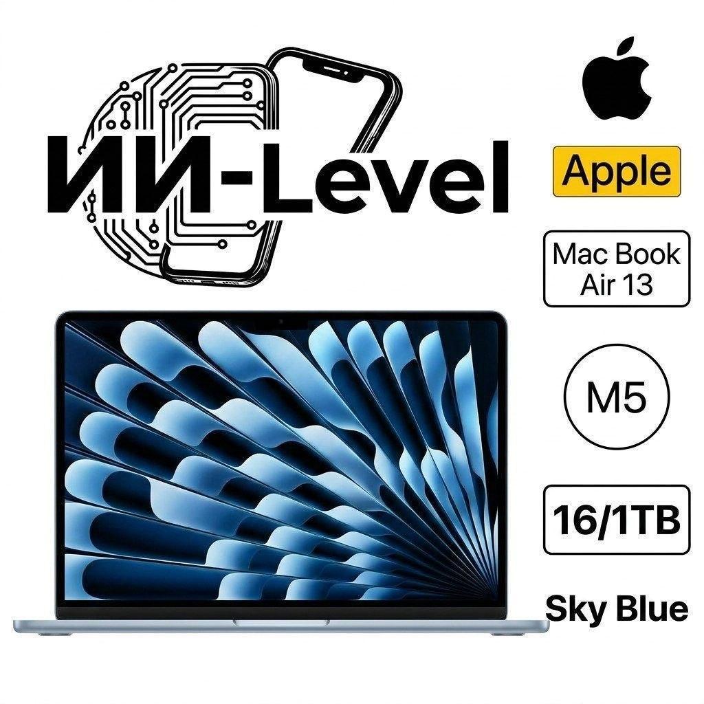 Изображение товара Ноутбук Apple Ноутбук Apple MacBook Air 13 2026 M5 16/1TB Sky Blue
