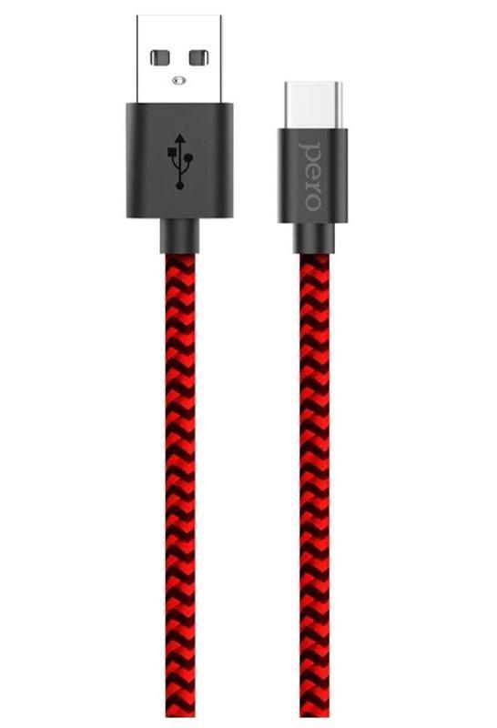 Изображение товара Кабель Pero Type-C USB A 3А 2м для быстрой зарядки и передачи данных Изображение товара Кабель Pero Type-C USB A 3А 2м для быстрой зарядки и передачи данных