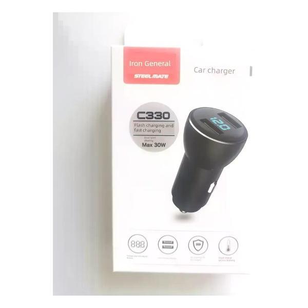 Изображение товара Автомобильное зарядное устройство UNIMALL C330 30 Вт с USB-разъемом Изображение товара Автомобильное зарядное устройство UNIMALL C330 30 Вт с USB-разъемом
