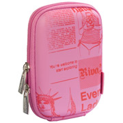 Изображение товара Сумка для компактных фотокамер RIVACASE 7103 (PU) Pink (Newspaper)