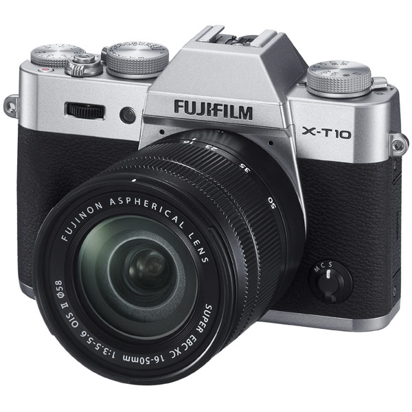 Купить Фотоаппарат системный Fujifilm F X-T10 16-50 Silver в каталоге  интернет магазина М.Видео по выгодной цене с доставкой, отзывы, фотографии  - Москва