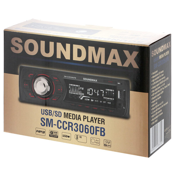 USB-Автомагнитола Soundmax купить в интернет-магазине Мвидео в Москве, Спб — USB автомагнитолы