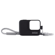 Изображение товара Силиконовый чехол с ремешком GoPro Sleeve + Lanyard HERO8 черный (AJSST-001)