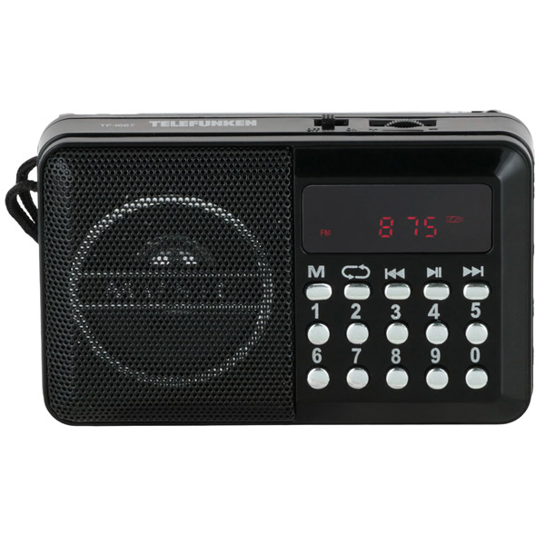 Retekess V112 Карманный AM FM-радиоприемник с наушниками (красный)