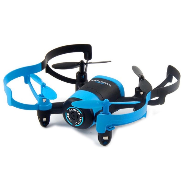 фото Радиоуправляемый квадрокоптер jxd elfin fpv 512w black/blue