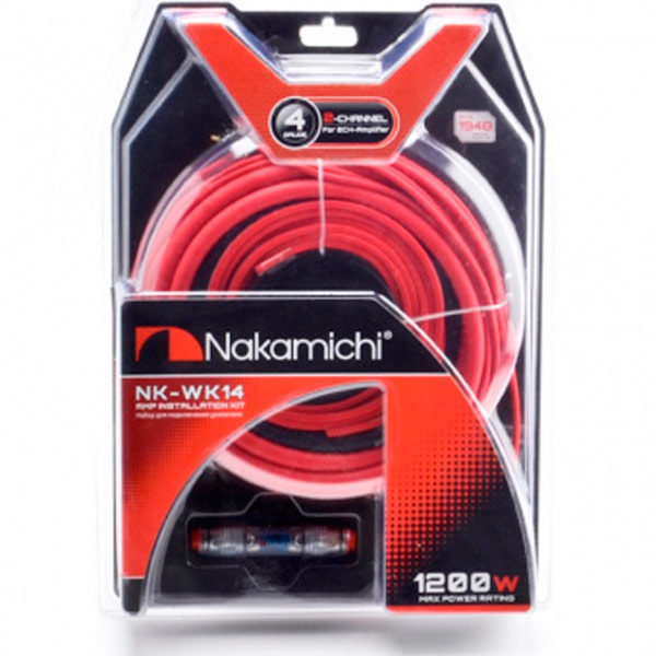 фото Автомобильный кабель nakamichi nk-wk14 для подкл. 2х кан. усилителя 4ga